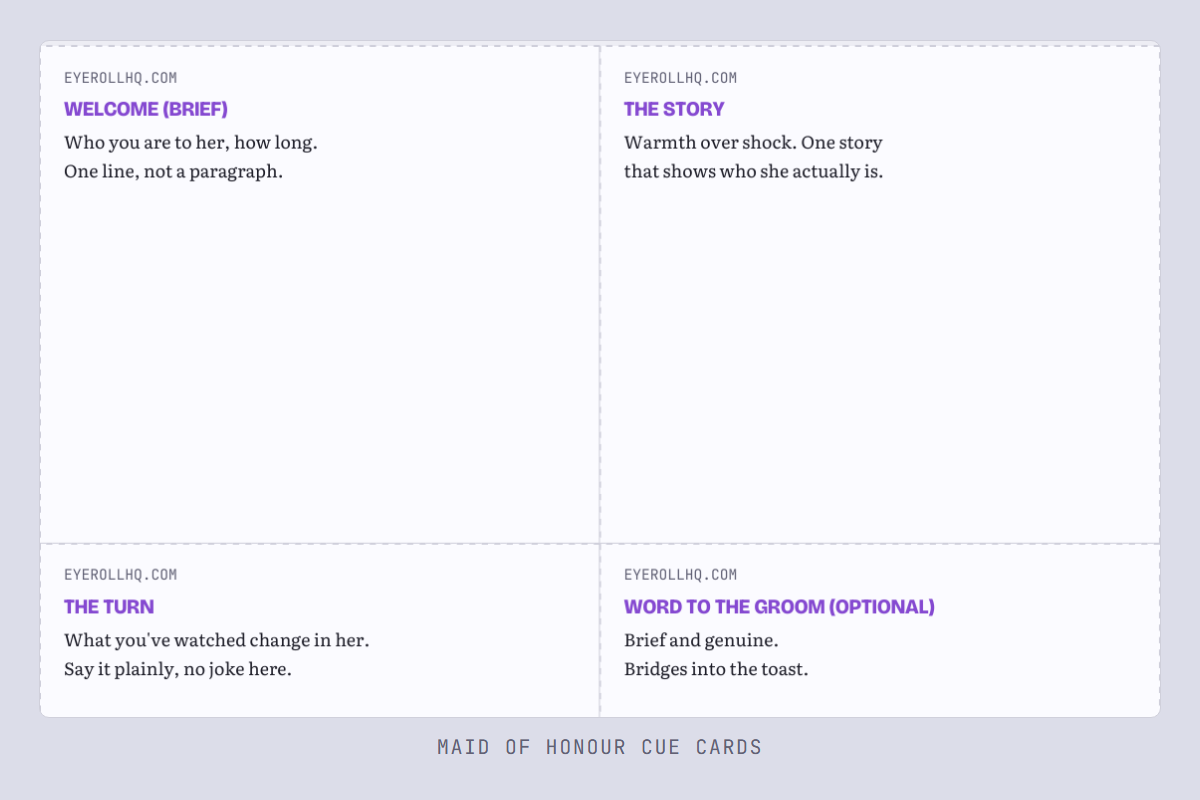 A sharp, fully readable crop of the top row of printable cue cards